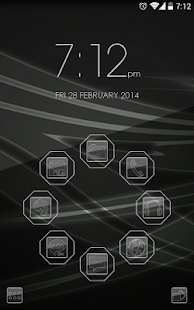 Smart launcher theme Glass