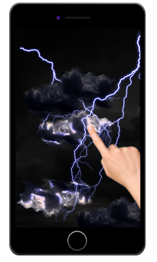 Electric touch storm wallpaper