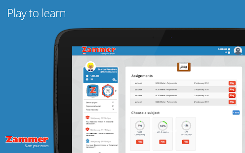 Zammer - Times Tables / SATs Screenshots 0