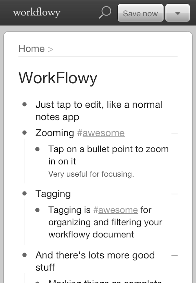 WorkFlowy Apps para Android no Google Play