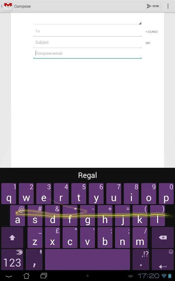 SwiftKey Tablet Keyboard - screenshot