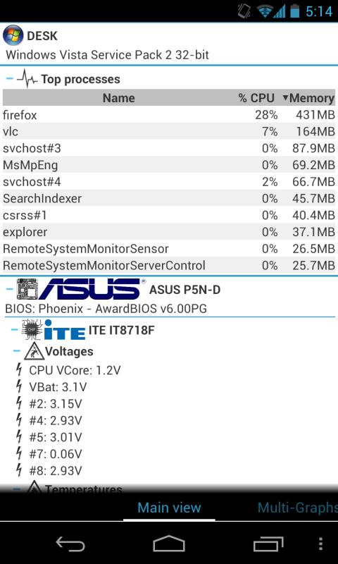    Remote System Monitor- screenshot  