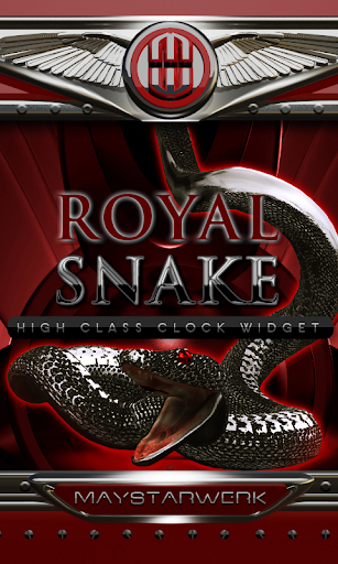 【免費個人化App】royal snake clock widget-APP點子