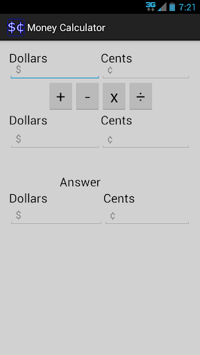 Money Calculator