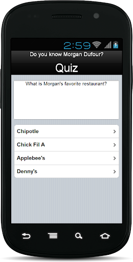 The Morgan Dufour Quiz