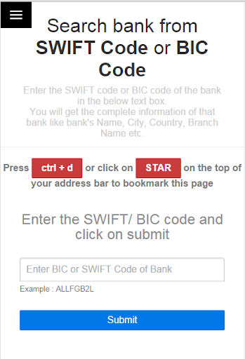 Swift and BIC codes [No Ads]