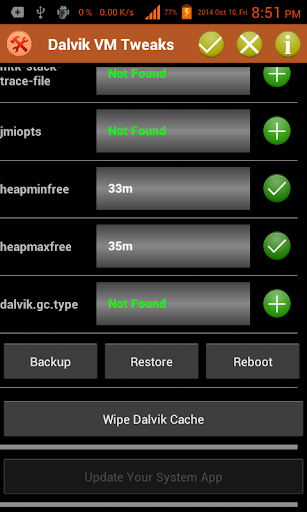 Dalvik VM Tweaks Pro
