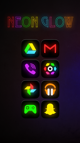 Neon Glow - Icon Pack - screenshot