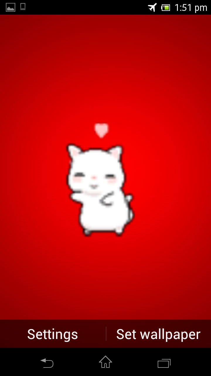 Lovely Cat Live Wallpaper Screen 2