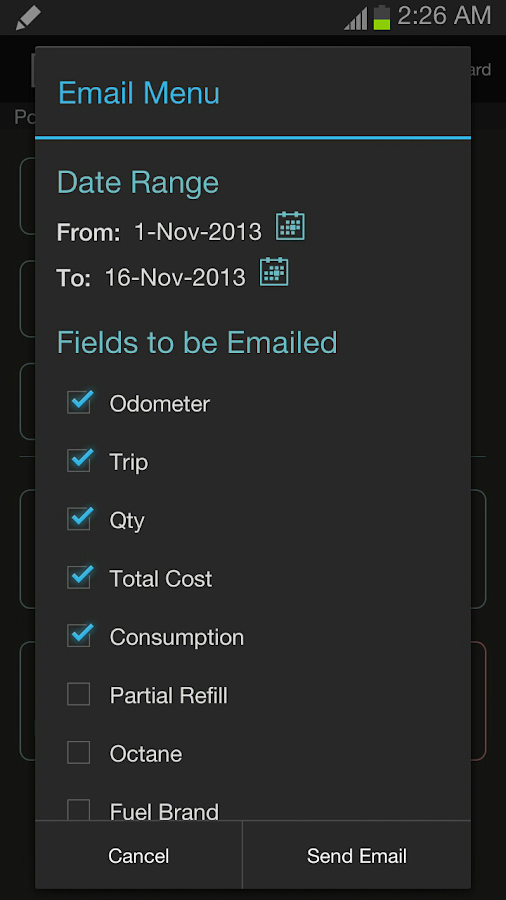 Fuel BuddyGas Mileage Tracker screenshot