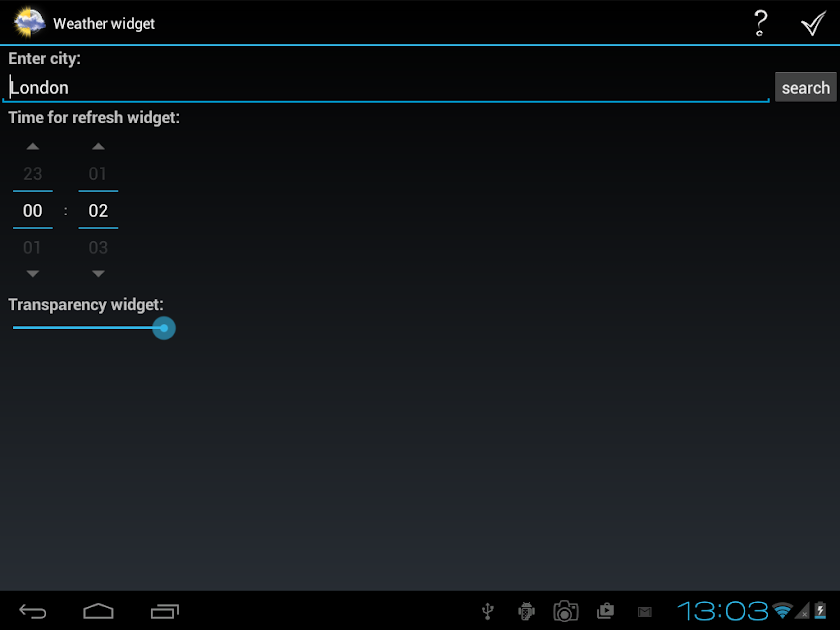 Weather Widget Screen 3
