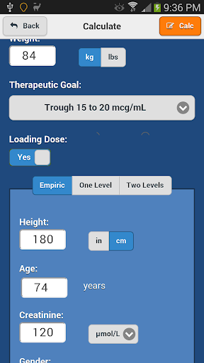 【免費醫療App】Vancomycin Calculator ClinCalc-APP點子