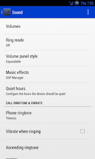 Dark ActionBar Navy CM Theme - screenshot thumbnail