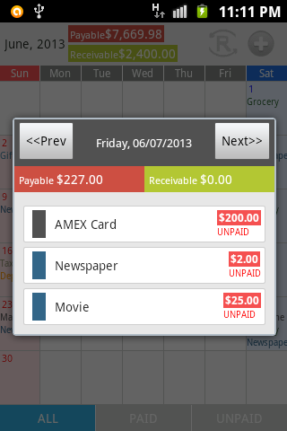 Smart Bills Screen 3