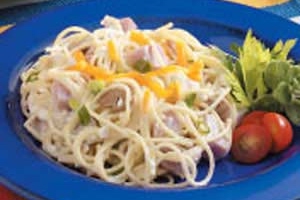 Ham Spaghetti Skillet