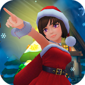 Lady Santa Christmas 3D HD lwp logo