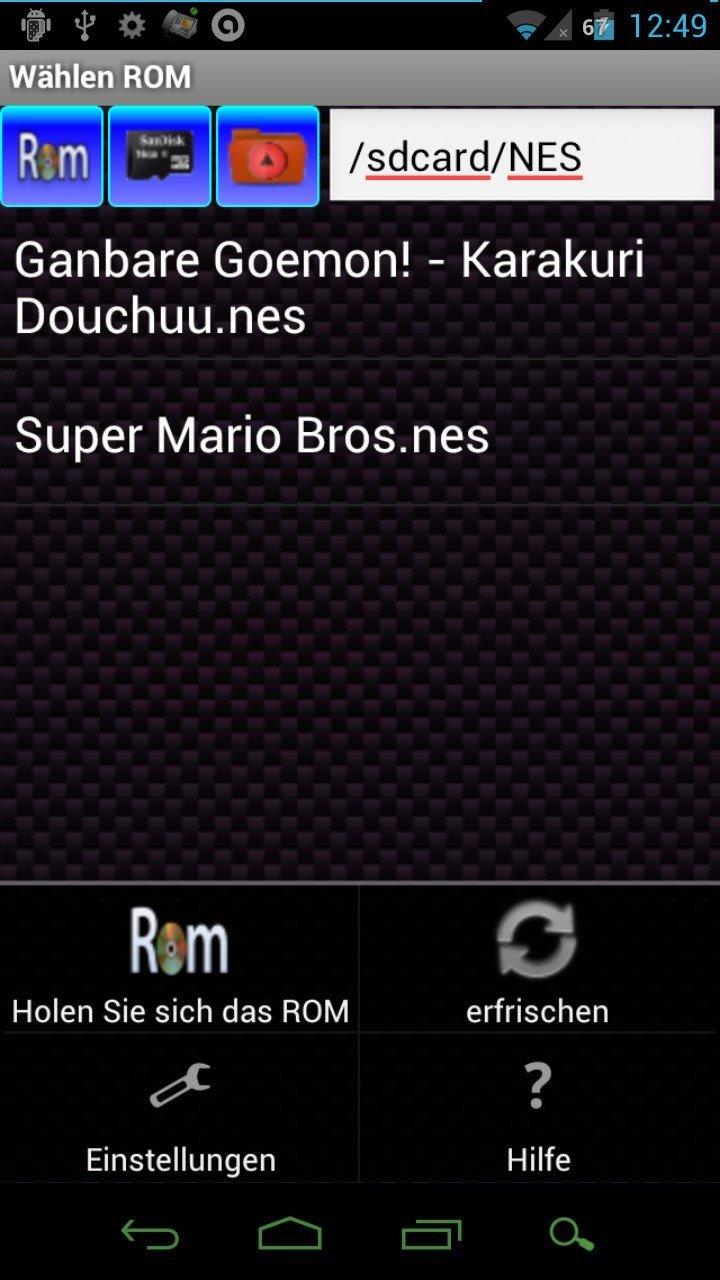 Android application Perfect NES Emulator Pro screenshort