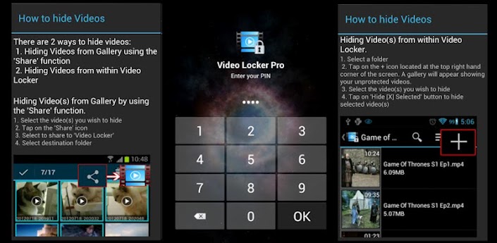 Video Locker - Hide videos