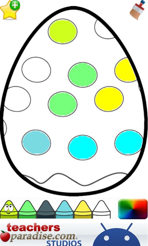 Easter Eggs Kids Coloring Game Screen 2