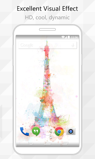 Colorful Eiffel Live Wallpaper