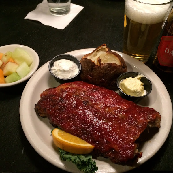 Awesome ribs with gf beer!