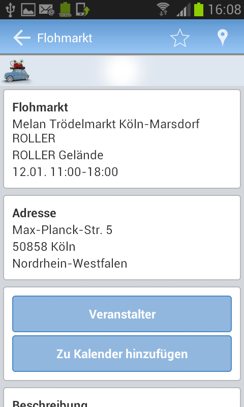Flohmarkt Termine Screen 2