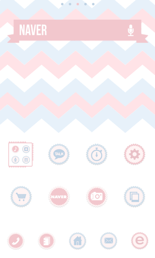 A zig-zag launcher theme dodol