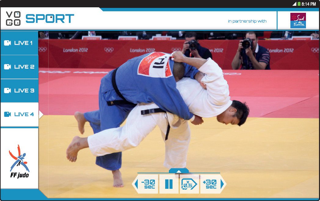 Android application VOGO Sport screenshort