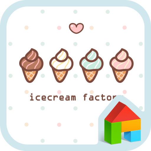 icecream factory 도돌런처 테마 個人化 App LOGO-APP開箱王