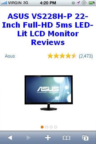 VS228H LED Lit Monitor Reviews