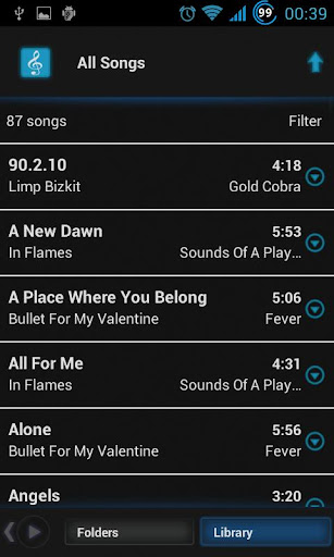 PowerAmp Dark Space Skin