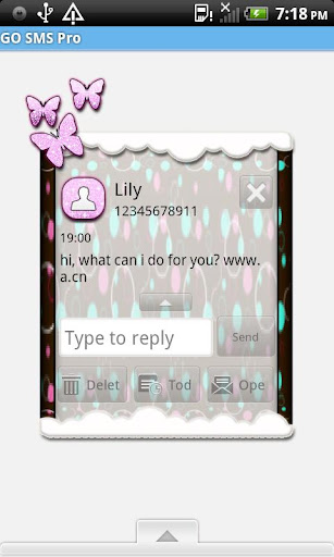 【免費個人化App】GO SMS THEME/ButterflyBubbles1-APP點子