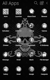 Black Skull Atom Theme poster 5