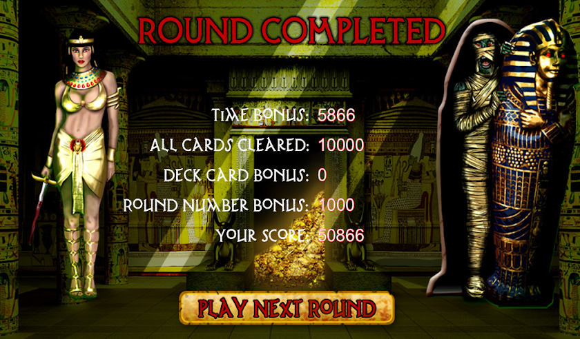 Pyramid Solitaire Mummy Curse Screen 2