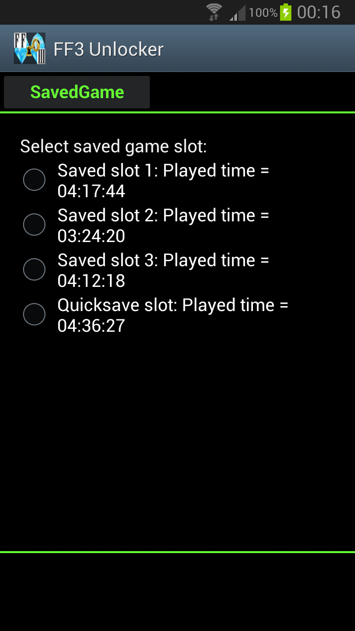 FF3 Unlocker *ROOT* Screen 1