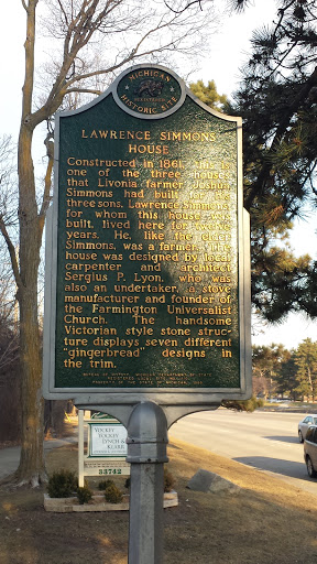 Lawrence Simmons House Historical Marker