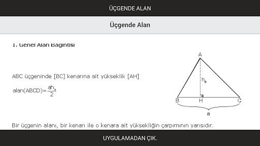 Üçgende Alan