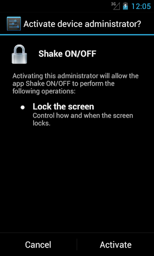 Shake ON OFF