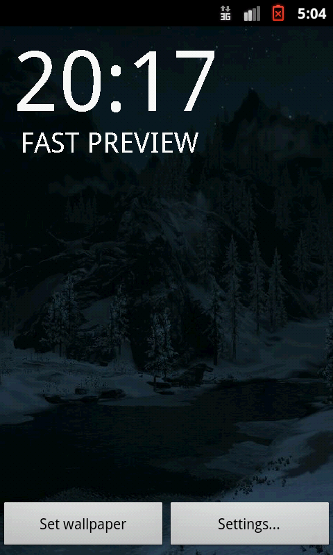 Winter Forest Livewallpaper Screen 3