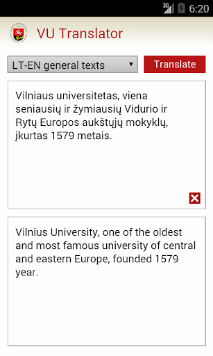 Vilnius University translator