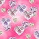 Gem Hearts Live Wallpaper