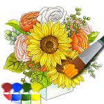 Coloring adult (flower) Apk