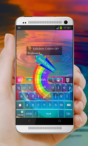 【免費個人化App】彩虹的顏色 GO Keyboard Theme-APP點子