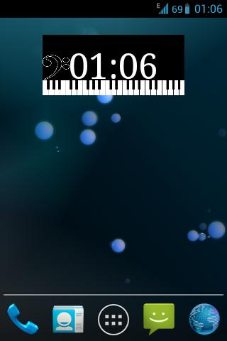 Piano Clock Widget