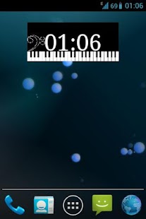 Free Download Piano Clock Widget APK