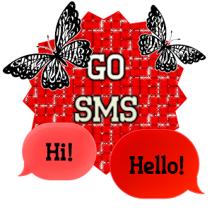 GO SMS - Cute Butterflies 3.apk 1.1