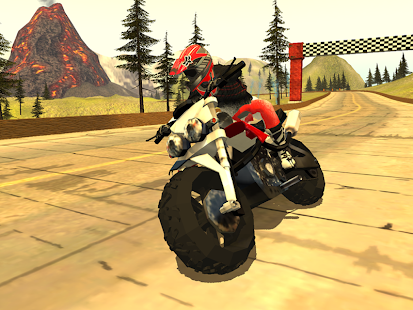 Action Bike Rider Volcano