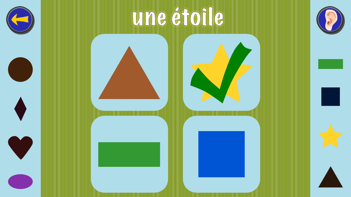 Android application Gus Learns French for Kids screenshort