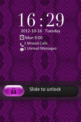 Go Locker Snake Skin Purple