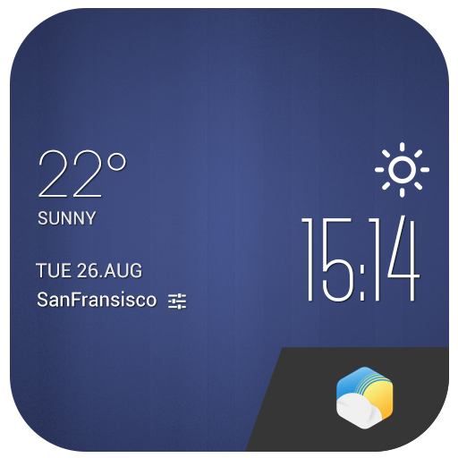 簡單鎖屏風格時鐘天氣小工具，特殊設計，專業精準天氣app 天氣 App LOGO-APP開箱王